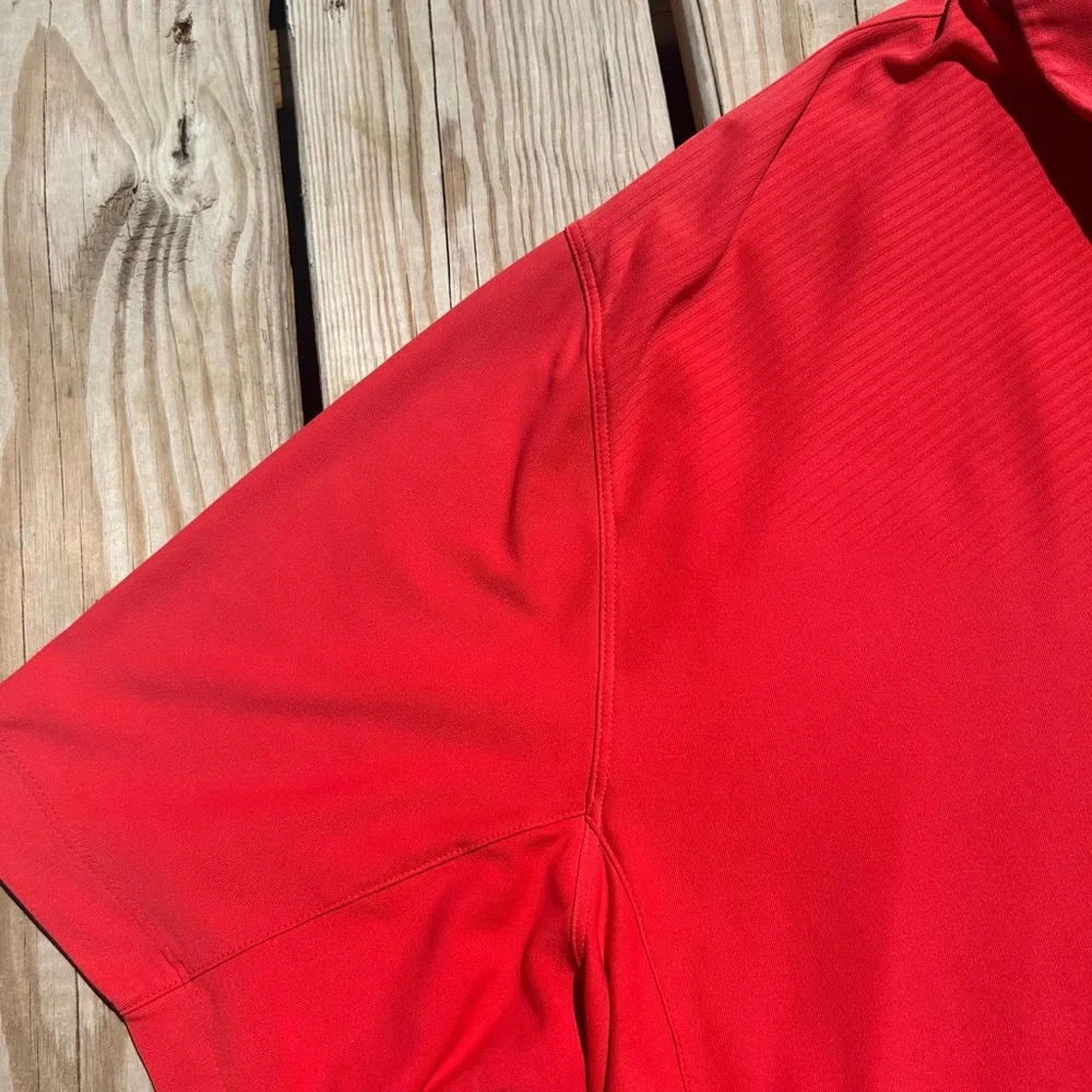 Nike Golf Polo Shirt Adult Men's Extra Large Red‎ Embroidered Short Sleeve